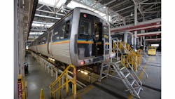 Trains receiving cleaning and maintenance in MARTA’s Armour Yard heavy rail facility service the Red and Gold Lines. Trains receiving cleaning and maintenance in MARTA’s Armour Yard heavy rail facility service the Red and Gold Lines.
