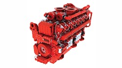 Cummins QSK95 engine. Cummins QSK95 engine.