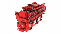 Cummins QSK95 engine. Cummins QSK95 engine.