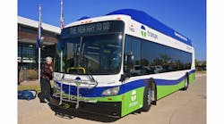 Transpo's new CNG-powered New Flyer buses feature lightweight Kiel North America seating in order to reduce overall weight and increase fuel efficiency. Transpo's new CNG-powered New Flyer buses feature lightweight Kiel North America seating in order to reduce overall weight and increase fuel efficiency.