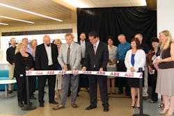 The cutting of ribbons at both ABB’s new office facility on Discovery Parkway in Wauwatosa, Wisconsin, and at the office/manufacturing site on Glendale Ave. in New Berlin, Wisconsin, marked completion of the buildings. The cutting of ribbons at both ABB’s new office facility on Discovery Parkway in Wauwatosa, Wisconsin, and at the office/manufacturing site on Glendale Ave. in New Berlin, Wisconsin, marked completion of the buildings.