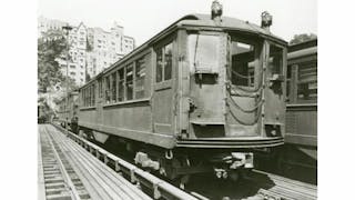An example of an IRT train consisting of Low-Voltage cars from 1917. Credit: Courtesy of New York Transit Museum