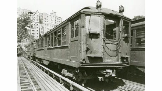 An example of an IRT train consisting of Low-Voltage cars from 1917. Credit: Courtesy of New York Transit Museum