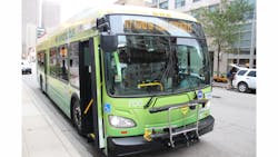 New electric buses have entered service in Chicago. New electric buses have entered service in Chicago.