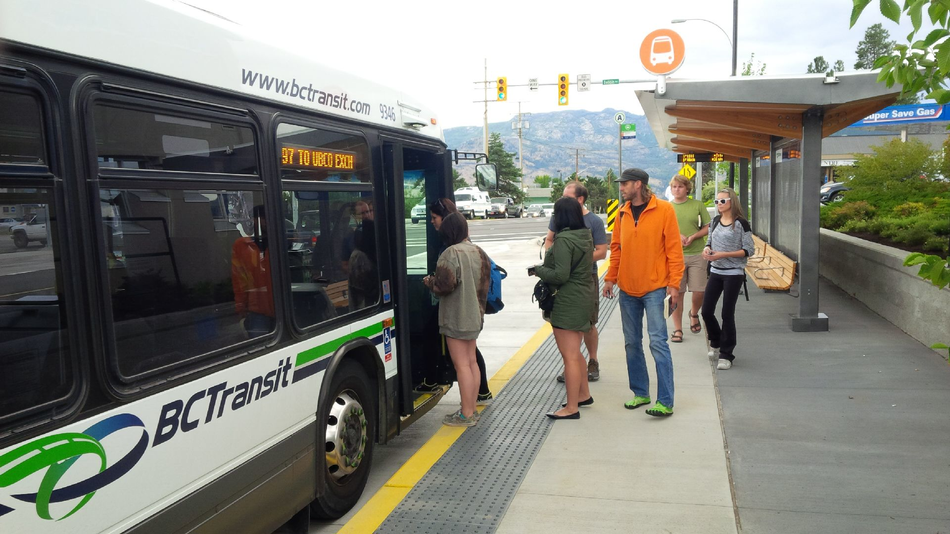 The Kelowna RapidBus line features real time bus information for riders.