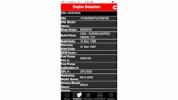Cummins new app for Apple devices offers parts information and engine data for quick reference.