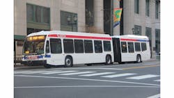 SEPTA's new hybrid articulated buses have started appearing in service Oct. 27. SEPTA's new hybrid articulated buses have started appearing in service Oct. 27.
