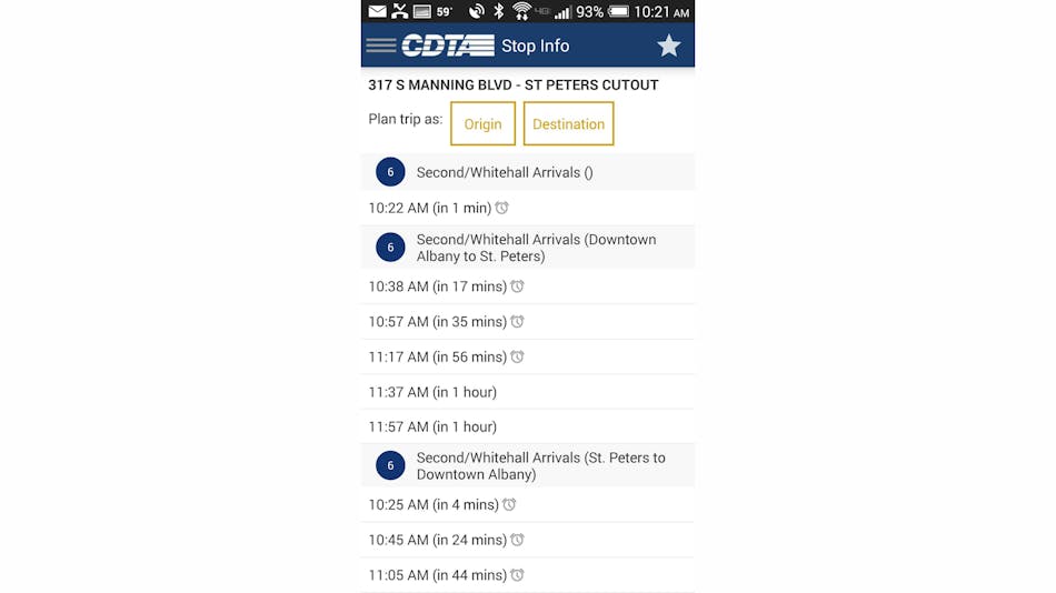 CDTA is rolling out real time bus information for riders to track on their smart phones.