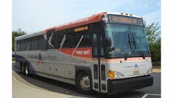 The Tysons Express OmniRide commuter bus route, which was at risk of cessation in November 2014, will continue to be operated with the assistance of the Virginia Department of Rail and Public Transportation, DRPT. The Tysons Express OmniRide commuter bus route, which was at risk of cessation in November 2014, will continue to be operated with the assistance of the Virginia Department of Rail and Public Transportation, DRPT.
