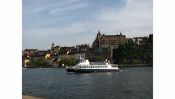 The E/S Movitz will need 90 kW to cruise at 9 knots and will also require just 10 minutes for its two NiMH 180 kWh batteries to be charged sufficiently enough to carry 100 passengers on a Stockholm inner city route. The E/S Movitz will need 90 kW to cruise at 9 knots and will also require just 10 minutes for its two NiMH 180 kWh batteries to be charged sufficiently enough to carry 100 passengers on a Stockholm inner city route.