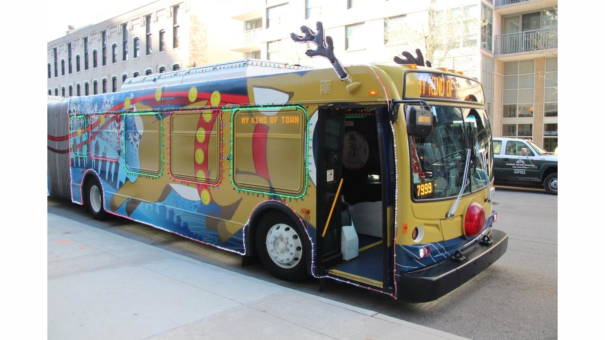 The CTA Holiday Bus will run through Dec. 23 as a way for the agency to say 'thank you,' to its riders.