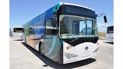 The Sydney International Airport&apos;s First Battery Electric Bus