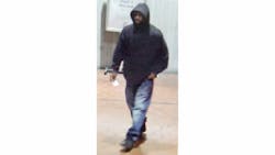 A still photo of a person of interest in a Metro Transit Police Investigation. A still photo of a person of interest in a Metro Transit Police Investigation.