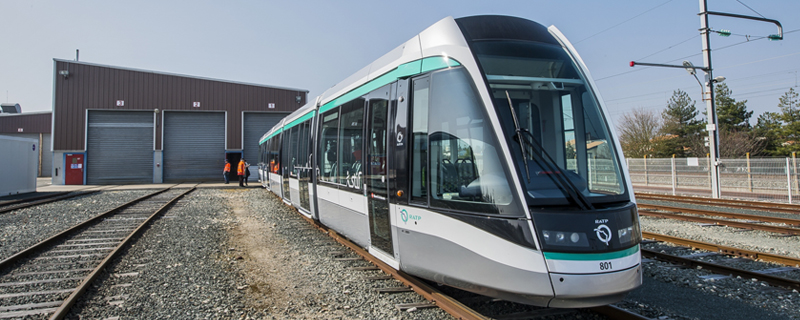 On Tuesday 16 December at the Saint-Denis Porte de Paris station, the Alstom Citadis tram entered service on line 8 of the Ile-de-France tram network