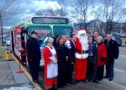 Kelowna Mayor Colin Basran with Santa and Mrs. Claus in front of Kelowna City Hall. Kelowna Mayor Colin Basran with Santa and Mrs. Claus in front of Kelowna City Hall.