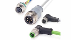 Harting has expanded its M8 and M12 cable assembly offerings. Harting has expanded its M8 and M12 cable assembly offerings.