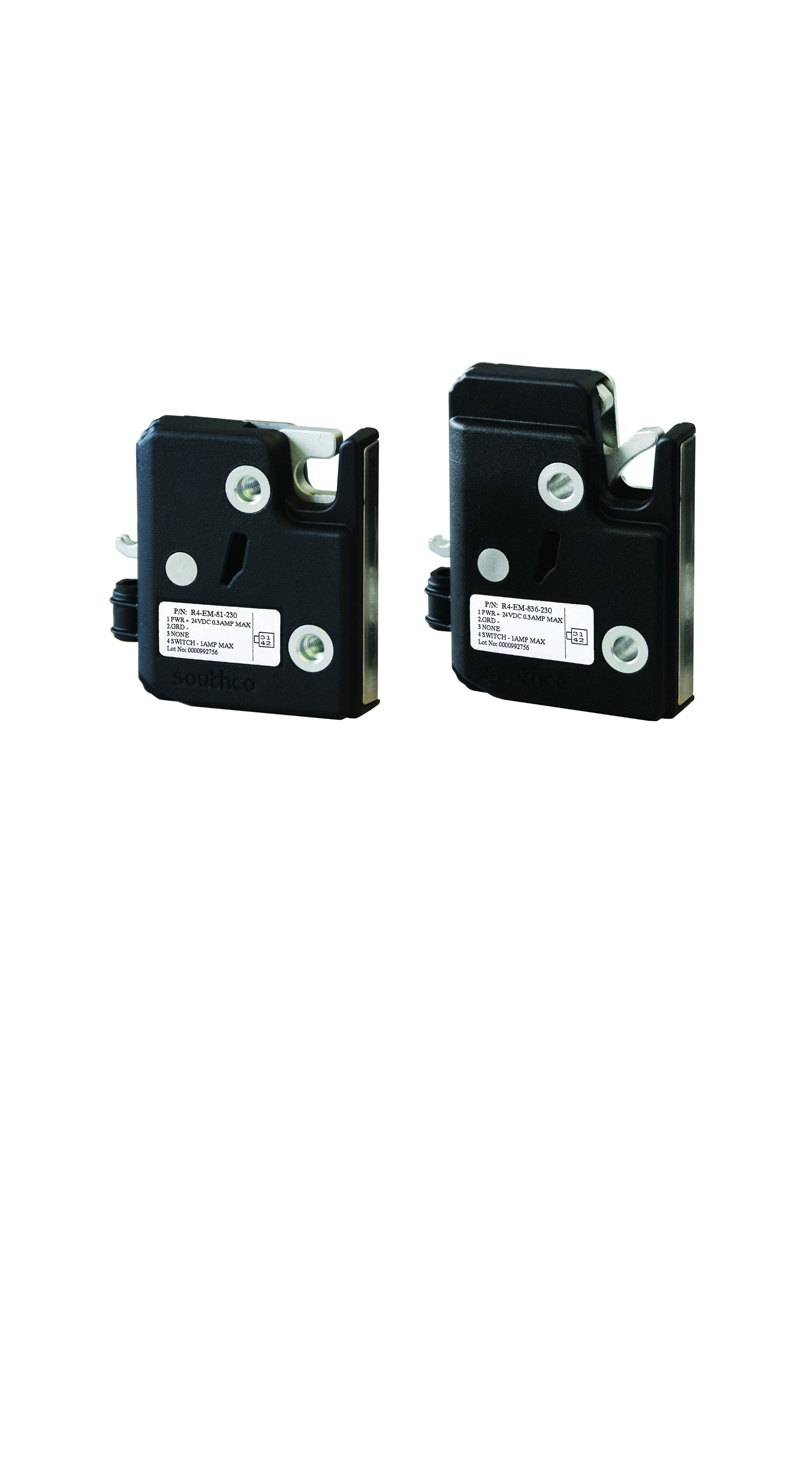 The R4 EM 8 Series Electronic Rotary Latch.