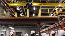 Attendees on a tour during the operations and maintenance forum in Cincinnati.