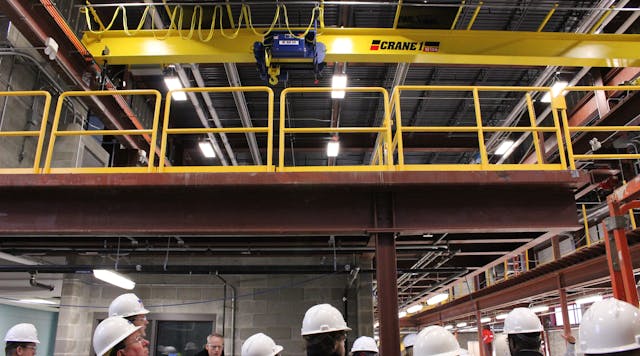 Attendees on a tour during the operations and maintenance forum in Cincinnati.
