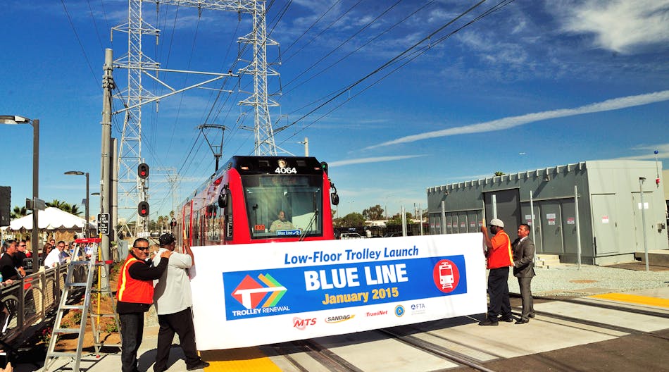 MTS in San Diego has launched new Siemens trolleys as part of the trolley renewal program underway in the system.