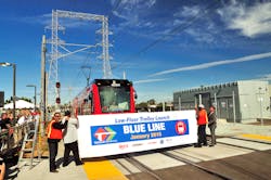 MTS in San Diego has launched new Siemens trolleys as part of the trolley renewal program underway in the system. MTS in San Diego has launched new Siemens trolleys as part of the trolley renewal program underway in the system.