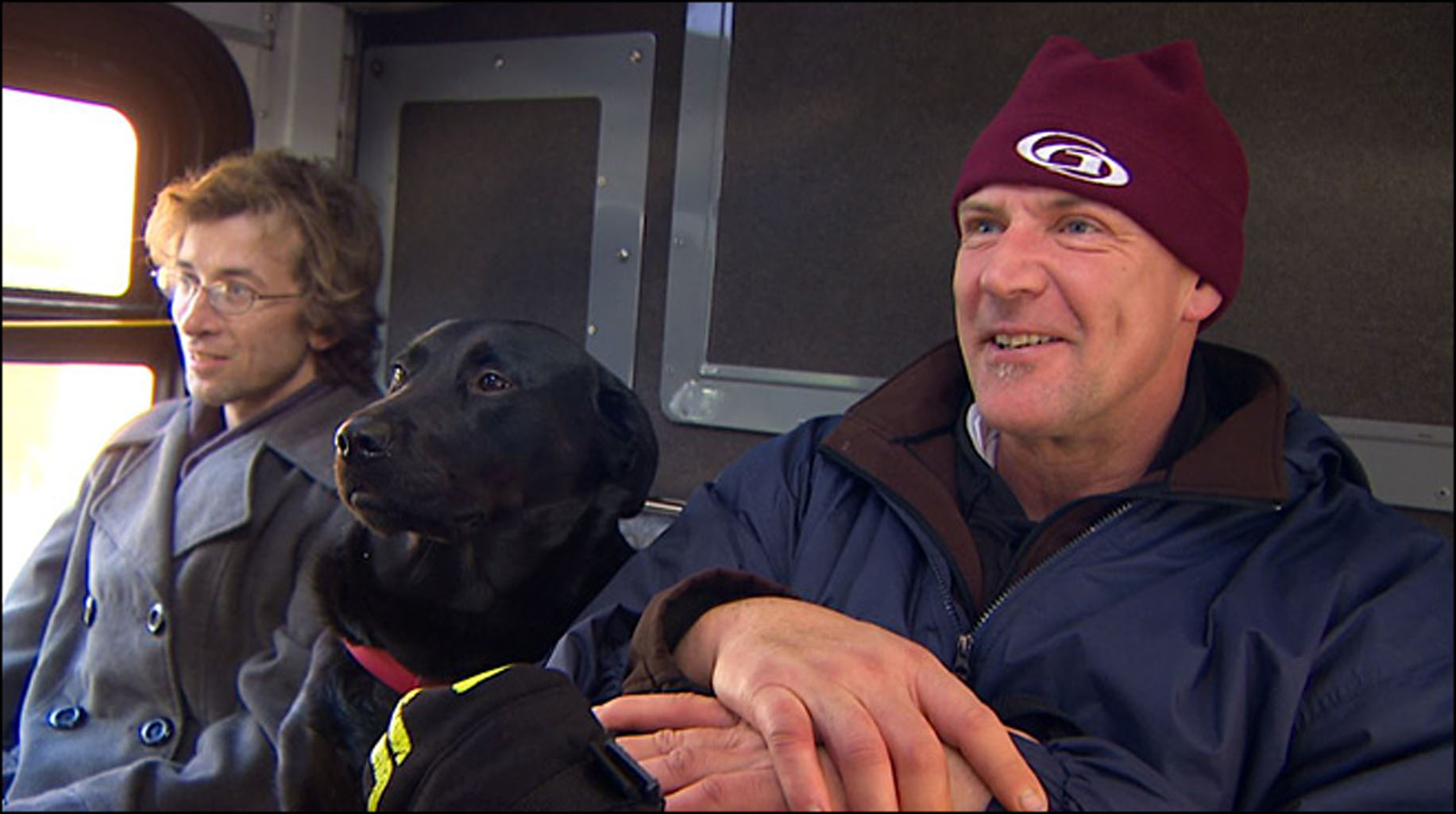 Eclipse occasionally rides the bus solo to get to the dog park, where her owner meets up with her.