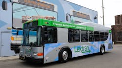 Lextran did a rebrand and updated its logo and paint scheme and made the bus interiors light, bright and comfortable to be on. Lextran did a rebrand and updated its logo and paint scheme and made the bus interiors light, bright and comfortable to be on.