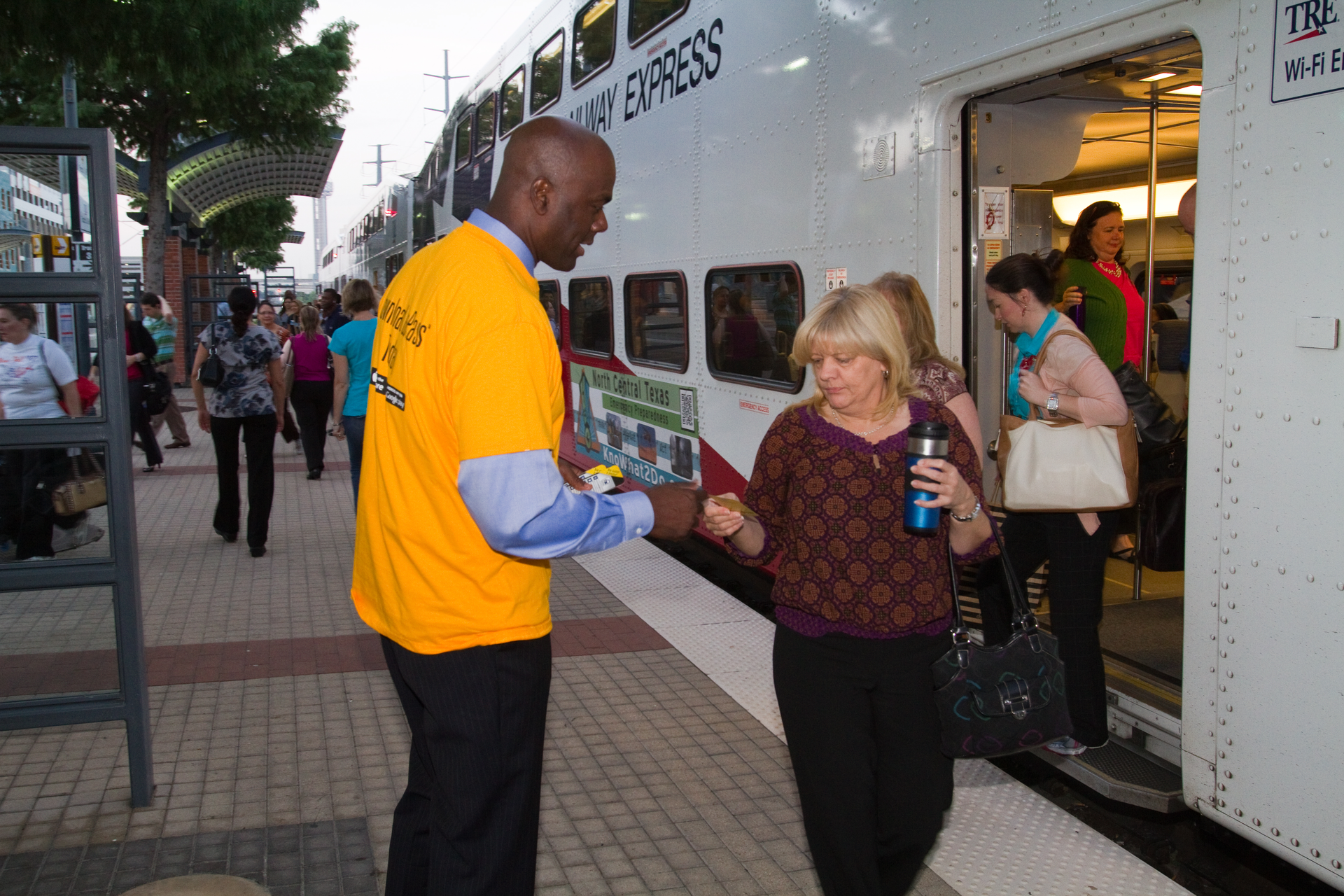 TRE riders are introduced to GoPass.