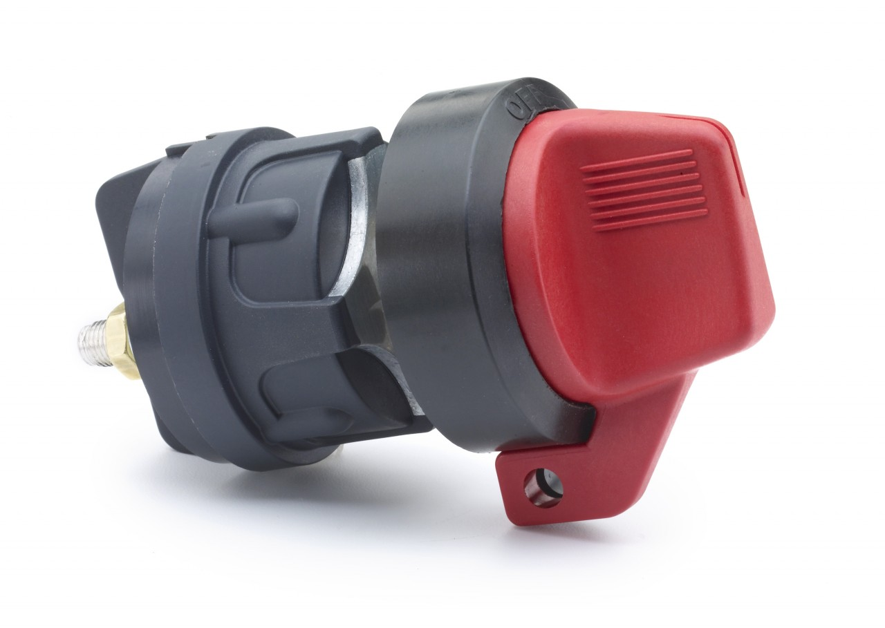 The rugged 75920 Cole Hersee master disconnect switch has a high amperage capacity.