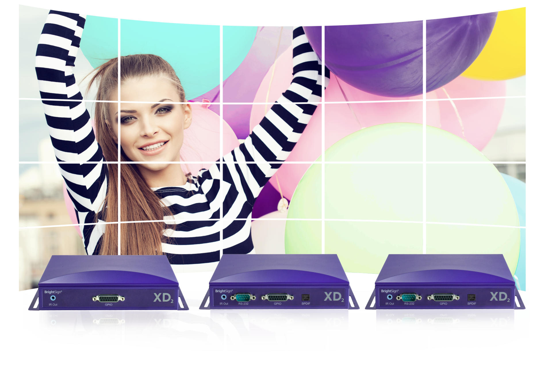 New features of the integrated platform including portrait mode display and H.264 video streaming support to enhance visual capabilities for any signage network or application.