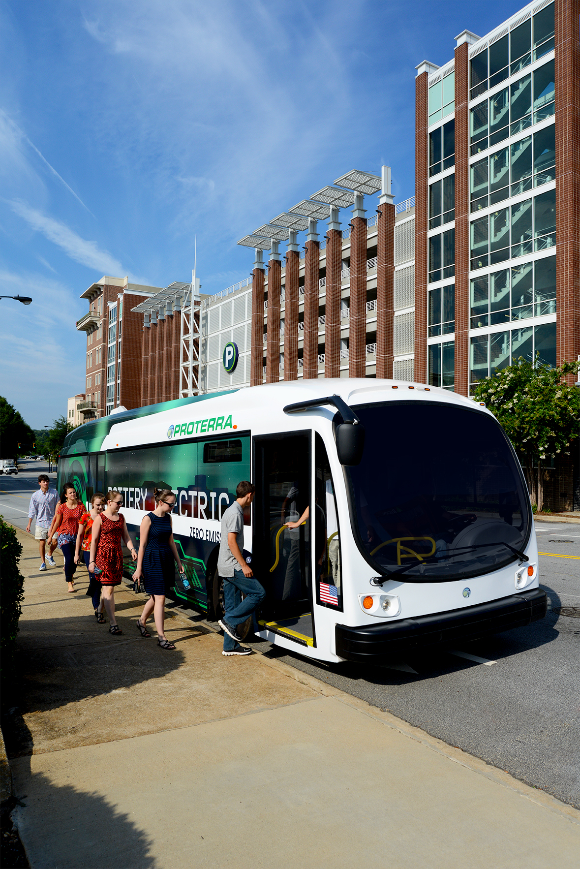 Proterra buses can now be configured to travel up to 180 miles between charges.