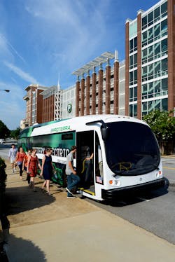 Proterra buses can now be configured to travel up to 180 miles between charges. Proterra buses can now be configured to travel up to 180 miles between charges.
