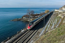 The Pendolino train for SBB is a seven-car train set which can accommodate up to 430 passengers at a commercial top speed of 250 km/h.