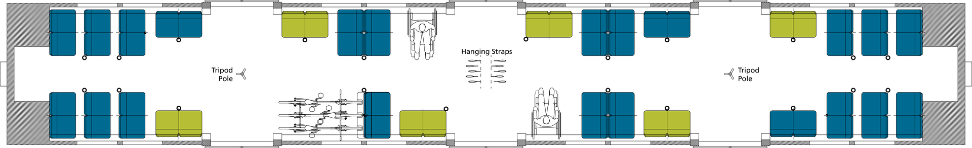 The compromise agreement keeps the same number of seats, wheelchair areas, and bike areas as the floor plan approved by the BART Board in June 2014, and still maintains an almost 50 percent increase in priority seating for seniors and people with disabili