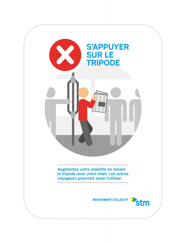 STM is doing an outreach campaign to stifle disruptive behavior on its metro system in order to reduce incidents aboard trains.