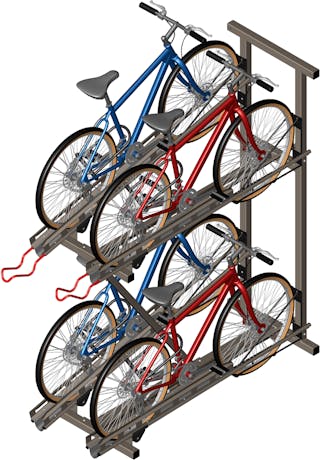 High density bike racks cheap