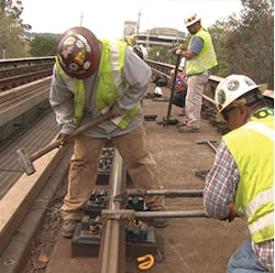 The work to repair a seven-mile stretch of elevated tracks will result in a faster, quieter more reliable ride for BART customers.