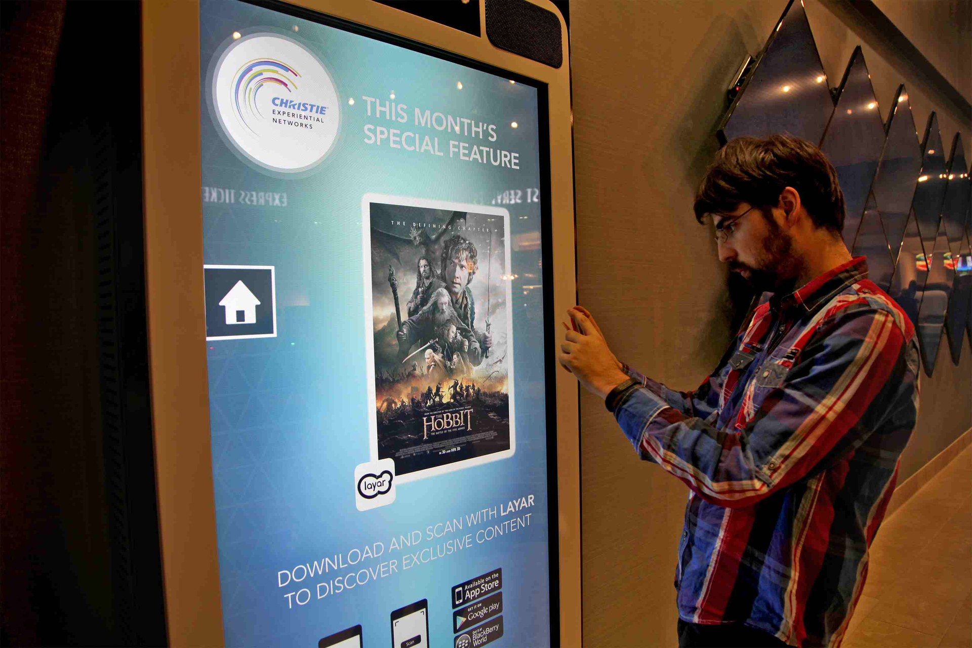 The Christie Design Studio is a turnkey solution in the theme of a &lsquo;Point Of Sale&rsquo; style interactive kiosk