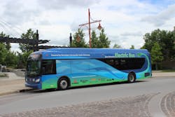 A consortium of companies and public partners were able to launch the first electric bus route in Winnipeg in November.