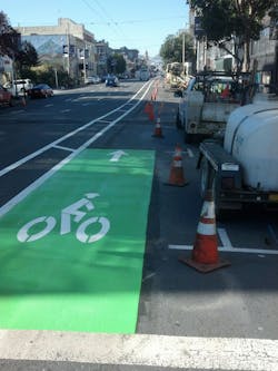 Work to further increase bike and pedestrian safety in District 6 took the form of the Howard Street Buffered Bikeway Project. Work to further increase bike and pedestrian safety in District 6 took the form of the Howard Street Buffered Bikeway Project.
