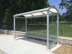 The 5-by-12 shelters are a new design from Duo-Gard. The 5-by-12 shelters are a new design from Duo-Gard.