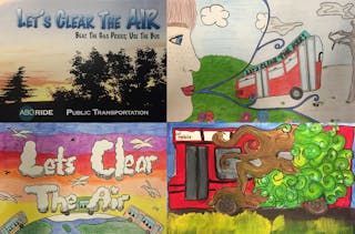 The winning artwork was presented at a news conference at the Uptown Transit Center at 2121 Indiana NE.
