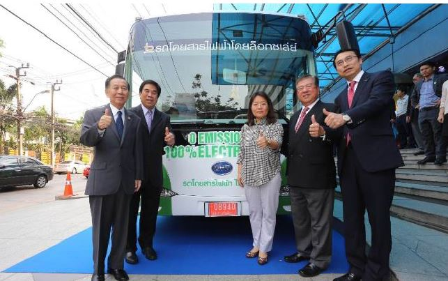 BYD electric buses were highly praised in Thailand.