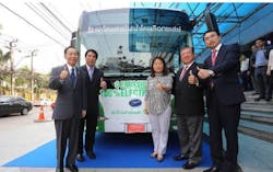 BYD electric buses were highly praised in Thailand. BYD electric buses were highly praised in Thailand.