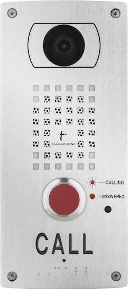 Talkaphone releases a compact video door entry station. Talkaphone releases a compact video door entry station.