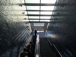 The canopy was designed with place-making and environmental friendliness in mind, pulling ample natural light into the station and inspiring passersby and users alike with its flowing design through transparency of glass. The canopy was designed with place-making and environmental friendliness in mind, pulling ample natural light into the station and inspiring passersby and users alike with its flowing design through transparency of glass.