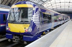 First ScotRail will transfer to a new franchise run by Abellio. First ScotRail will transfer to a new franchise run by Abellio.