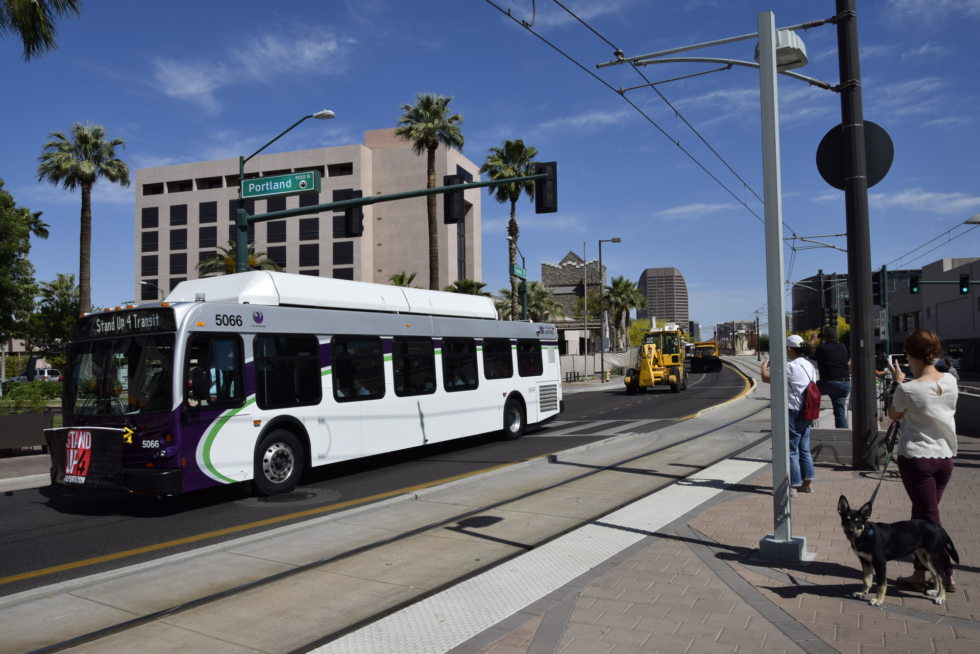 Arizona transportation officials took part in Stand Up 4 Transportation Day events April 9.