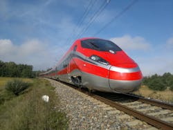 Over the weekend, Italian transport operator Ferrovie dello Stato Italiane hosted the inaugural journey of the V300ZEFIRO very high speed train, known as the Frecciarossa 1000 in Italy.
