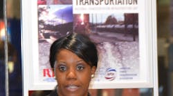 APTA Vice Chair and GCRTA Board member Valarie J. McCall was the emcee for an April 9 program that drew lots of media attention. Elected officials and community leaders were invited to GCRTA&apos;s main rail station at Tower City. They saw a photo display of projects that had been completed with federal funds, heard several speeches, and toured a section of track that will be upgraded when more federal funds become available.